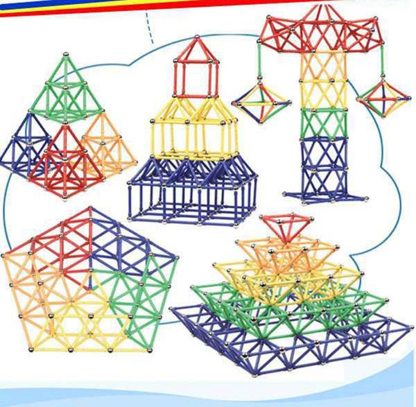 Mattoncini da costruzione Blocco magnetico Costruisci aste giocattolo Puzzle giocattolo Blocchi da costruzione magnetici Medel Block Architettura giocattolo Modello da costruire Kit Giocattolo di Natale per ragazzo di 7-9 anni