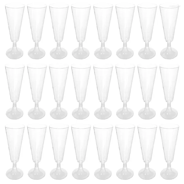 Bicchieri usa e getta Cannucce Calici in plastica da 40 pezzi Bicchieri da festa Cocktail Bar Flauti