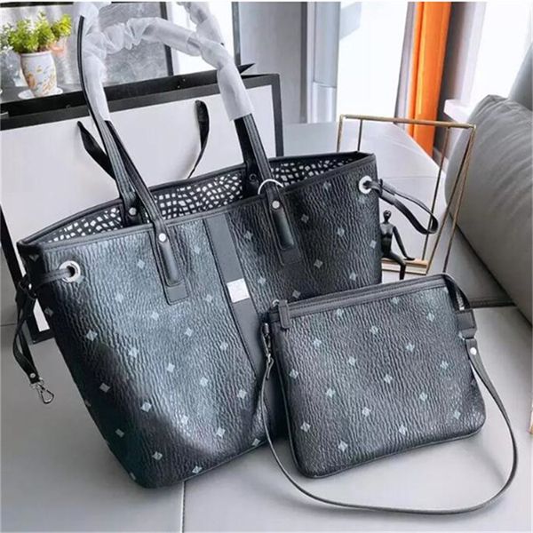 Lüks tasarımcı Mc Tote Deri Deri Çift Taraflı Seyahat Alışveriş Çantası Moda Çantası Büyük Toptan Omuz Çantası Kadın Erkekler Hobo Crossbody Çantalar Kadın Cüzdan