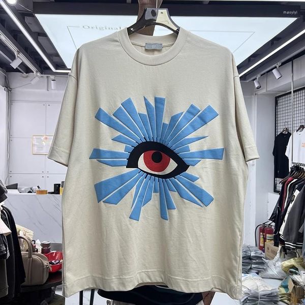 Mannen T-shirts Zomer Harajuku Straat Hiphop Paar Mode Elektrische Eye Charm T-shirt 2023SS Mannen Koreaanse Stijl Kleding Anime shirt