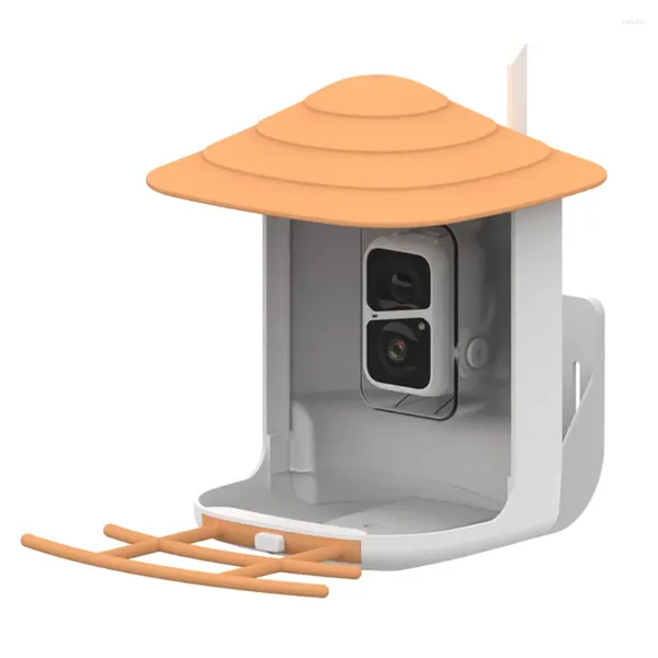 Videocamere Mangiatoia per uccelli intelligente Fotocamera per guardare CCTV Acquisizione automatica Amici Rilevamento movimento PIR Batteria Solare Regalo ideale per la famiglia