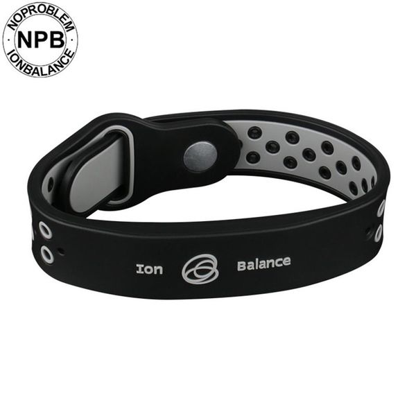 Benefícios de saúde equilíbrio íon terapia de energia silicone esportes gargantilha turmalina germânio pulseira pulseira 269h