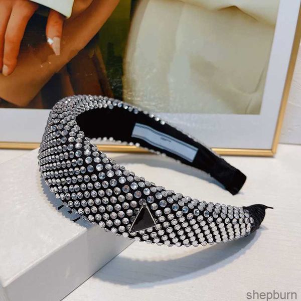 mit Box Neue Kristall Luxus Stirnbänder Große Rechteck Diamant Mode Haarband Ornament Strass Frauen Damen Stirnband Zubehör