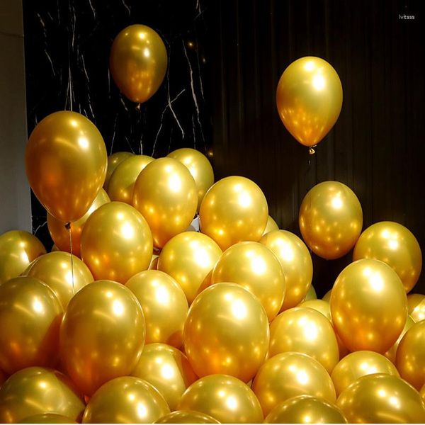 Party Dekoration 12 Zoll Silber Golden Konfetti Ballon Metall Latex Hochzeit Dekorationen Baby Dusche Geburtstag Ballons Liefert