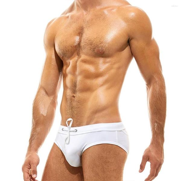 Pantaloncini da uomo WK50 Summer Beach Nero Bianco Sexy Vita bassa Uomo Costumi da bagno Piscina Nuoto Slip da bagno Bikini Surf Costumi da bagno gay
