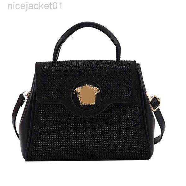 23SS Designer Versages Bolsa Vercaces Bolsa Diamante Brilhante Bolsa Feminina Bolsa De Ombro Único Bolsa Bolsa Mensageiro Bolsa Feminina Bolsa Grande Bolsa Mulher