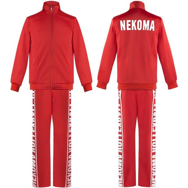 Anime Haikyuu Kenma Kozume Costume Cosplay Abbigliamento sportivo Nekoma Liceo Pallavolo Tute della squadra Maglie Kuroo Tetsurou Uniform283j