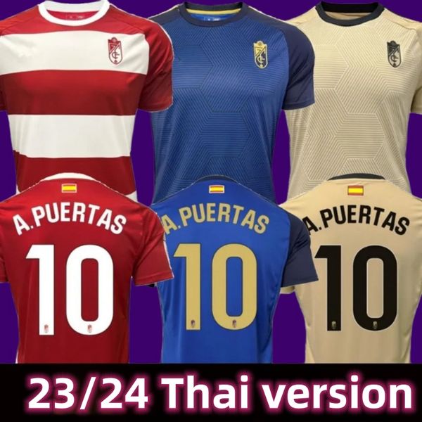 Granada CF L.SUAREZ camisas de futebol adulto kit infantil 23 24 ABRAM A.PUERTAS D.MACHIS camisas de futebol SOLDADO M.MILLA DOMINGOS D. jersey HERRERA C.NEVA BACCA camiseta 2023