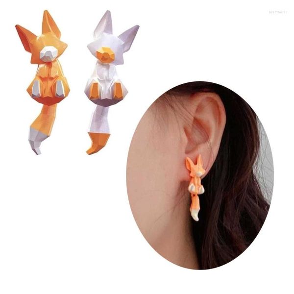 Boucles d'oreilles asymétriques, 1 paire, bijoux à la mode, en résine, cadeau pour filles T8DE