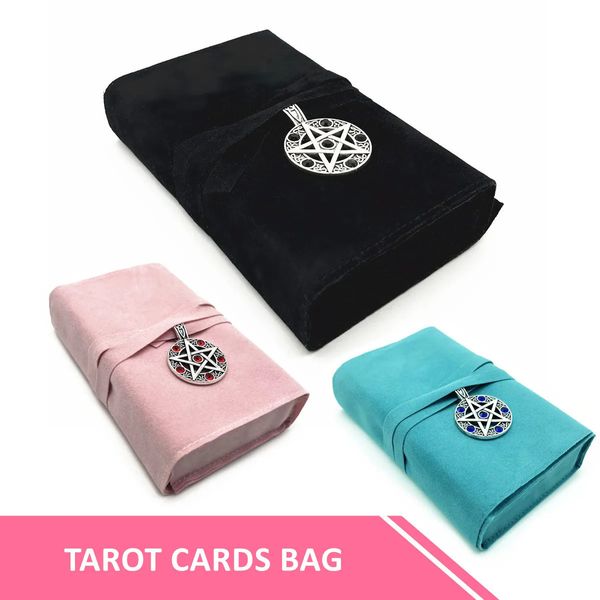 Outdoor Games Activities Tarot Pouch Cards Storage Bag Cloth Black Pink Blue Witch Divination Jewelry Astrology Dice Accessories Bag L754 230928