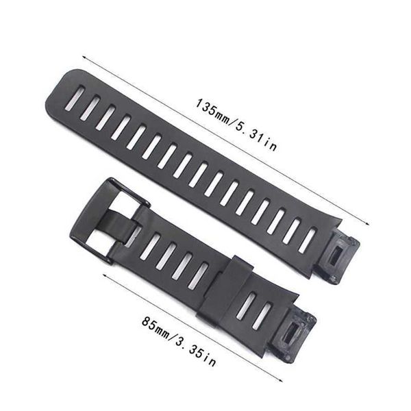 1 set cinturino in gomma morbida cinturino da polso con fibbia in metallo per kit di accessori per orologio intelligente Suunto X-lander H0915260C