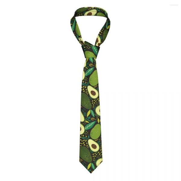 Papillon Fiore di avocado Floreale Cravatta unisex Sottile Poliestere 8 cm Classico Collo a frutta Per uomo Abbigliamento quotidiano Cravatta Festa