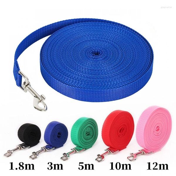 Coleiras para cães super longas, 12m, 10m, 5m, 3m, metros, corda de chumbo para treinamento de animais de estimação, linha antiderrapante, acessórios para cães pequenos, médios e grandes