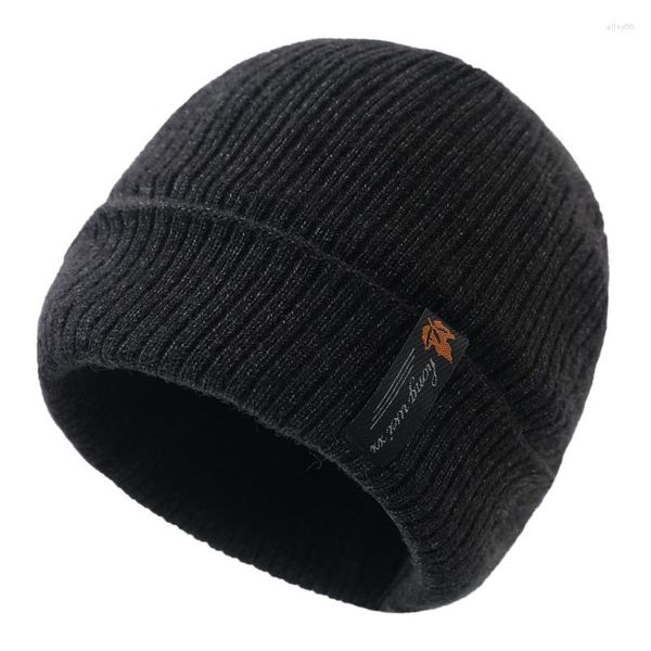 Bandane Cappello invernale caldo di alta qualità Berretto da uomo lavorato a maglia da donna con berretto ispessito da ciclismo