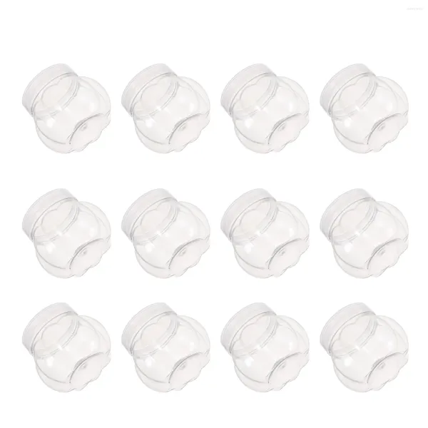 Garrafas de armazenamento 12 Pcs Pequena Abóbora Garrafa de Plástico Recipientes de Alimentos para Animais de Estimação Cubilose Jar Jarro de Leite Chá Selado Mel Jam Holder