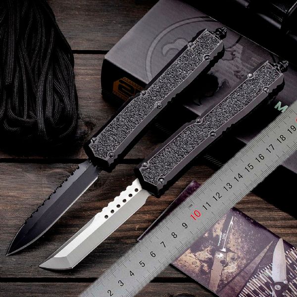 MICRO TECH Navy Ants DLC Coltello automatico D2 Lama in acciaio Manico in alluminio aeronautico Campeggio Strumento di sopravvivenza per escursioni all'aperto Coltelli tascabili EDC UT85 UT88 BM 4600 3400