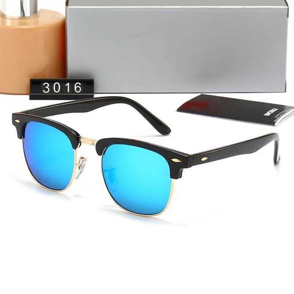 Klassische Wayfarer Marke Luxus Square Sonnenbrille Designer Männer Acetat Rahmen mit Ray Black Linsen Sonnenbrille für Frauen mit Box 791