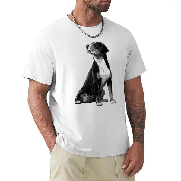 Polo da uomo T-shirt seduta Entlebuch Mountain Dog Magliette personalizzate Abbigliamento anime per uomo