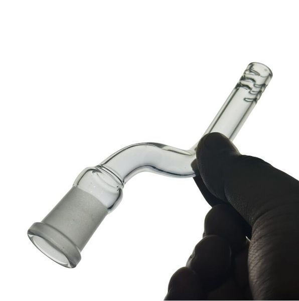 Cam Downstem Sigara Boru 14mm Dişi Aşağı Kök Beaker Su Boruları Aksesuarları için 6 Kesim