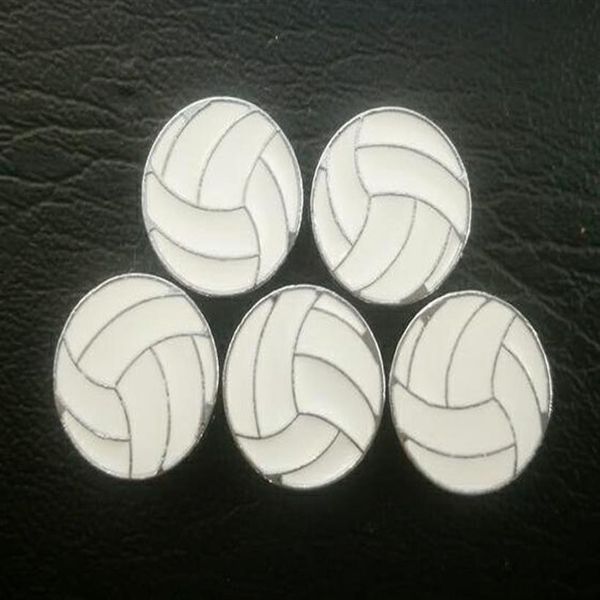 100 pçs / lote 8mm voleibol esporte slide charme apto para 8mm diy pulseira de couro moda jóiass158s