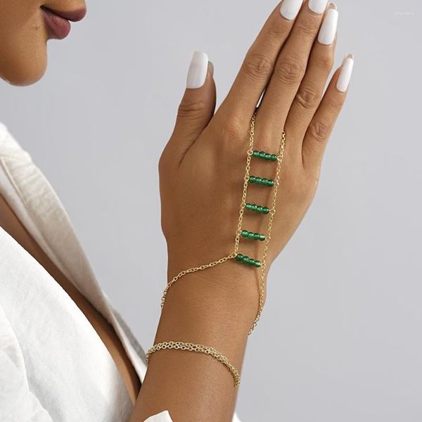 Charm-Armbänder, Nischendesign, rundes Perlenarmband für Damen, modischer und personalisierter Damen-Handgelenk-Accessoires-Schmuck