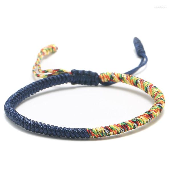 Charme pulseiras artesanais tibetano budista boa sorte pulseiras homens nós corda vermelha budda pulseira para mulheres