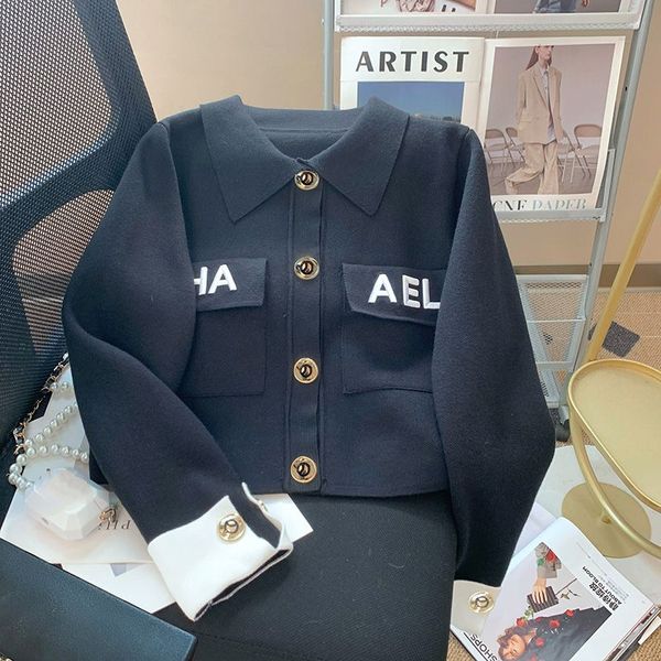 CHanneL Paris donna indossa giacche firmate di lusso per lui e per lei Giacca in denim all'uncinetto Capispalla personalizzata per lana uomo donna abbigliamento casual cappotto felpa con cappuccio in maglia