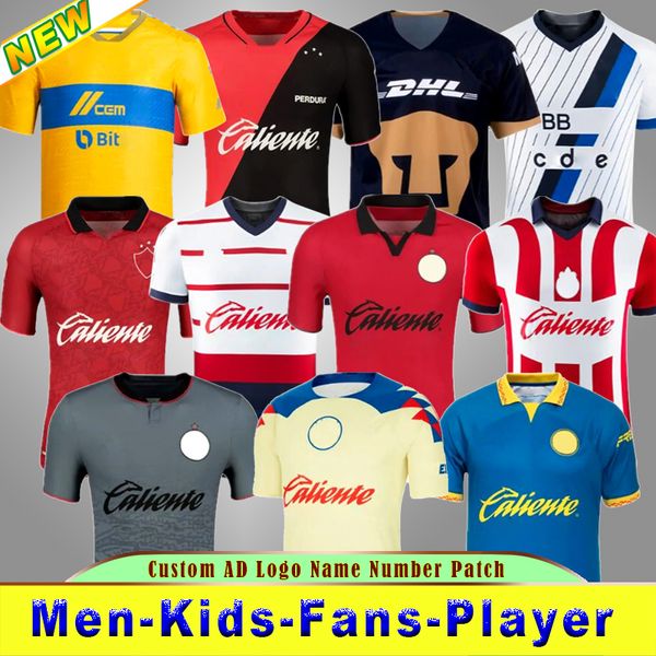 Amerika-Fußballtrikots 2023 2024 R.MARTINEZ J.QUINONES D.VALDES G.OCHOA GIOVANI FIDALGO M.LAYUN A.ZENDEJAS 23 24 Fußball-Männer-Frauen-Kinder-Kits-Shirt