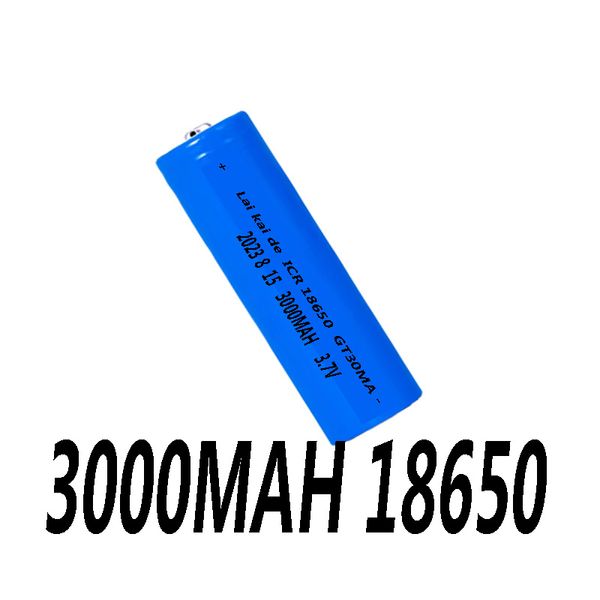 GT30MA 3000 mAh wiederaufladbare 3,7 V Li-Ion 18650 Akkus für LED-Taschenlampen, Reise-Wandladegerät