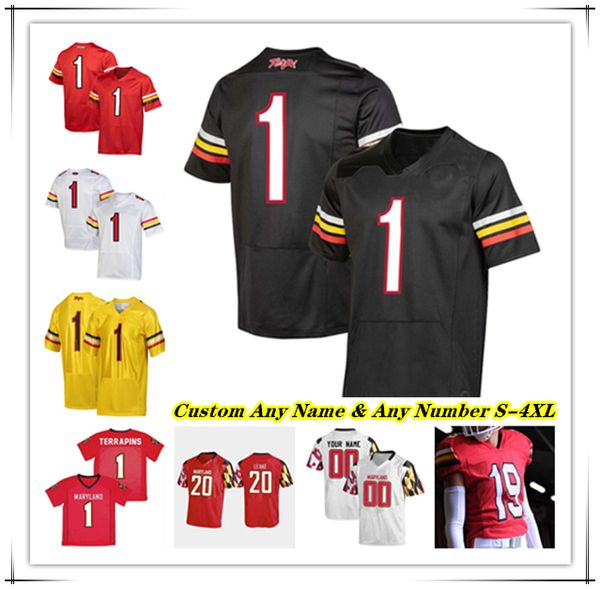 NCAA Colleg Maryland Terrapins Futbol Jersey Stefon Diggs Taulia Tagovailoa Roman Hemby Jeshaun Jones Beau Brade Caleb Wheatland Tai Felton Colby McDonald Still