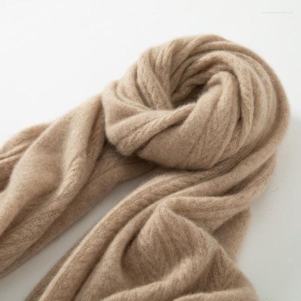 Sciarpe KOIJINSKY Cashmere 190 70 Donna in primavera autunno e inverno Sciarpa lavorata a maglia ad ago morbida e calda
