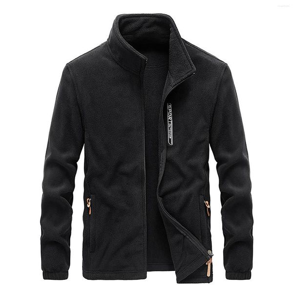 Herrenjacken Herbst Winter Warme Mäntel Leichte Vollreißverschluss Weiche Jacke Outdoor Freizeitmantel Herrenmode 2023 Kleidung Herrentasche