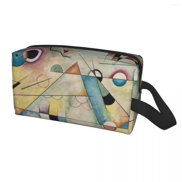 Kosmetiktaschen Benutzerdefinierte Wassily Kandinsky Kulturbeutel Frauen Russische Malerei Kunst Make-up Organizer Dame Schönheit Lagerung Dopp Kit Box