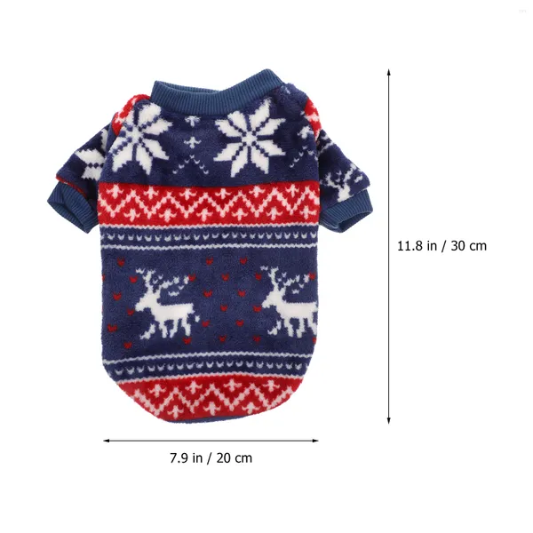 Abbigliamento per cani Maglione natalizio per animali domestici Costume da cucciolo di Natale Vestiti divertenti Cani Spessi Cosplay Abiti comodi e caldi per feste