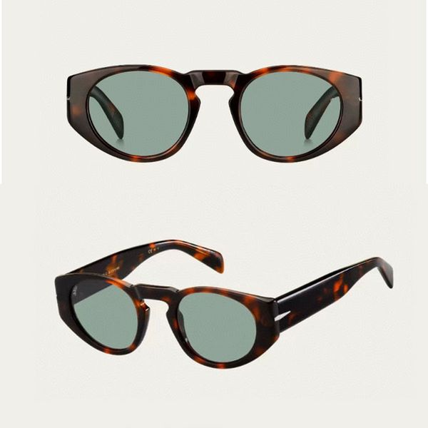 Designer-Sonnenbrille für Herren, handgefertigt, klobiges Blech, DB7033-Brille, modische Sonnenbrille im Trend-Stil für Damen, klassisches kreisförmiges Rahmendesign, Originalverpackung