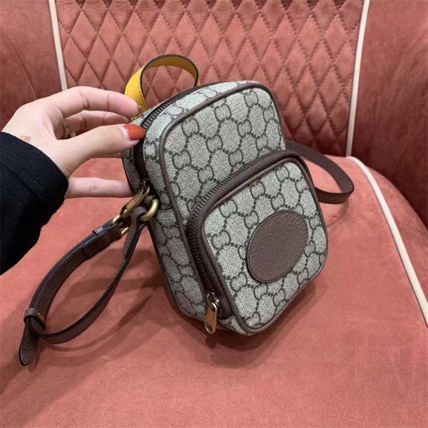 Borsa a tracolla per cellulare con testa di tigre in vera pelle piccola 2023 nuova borsa da donna versatile mini spalla popolare estiva Inventario 873