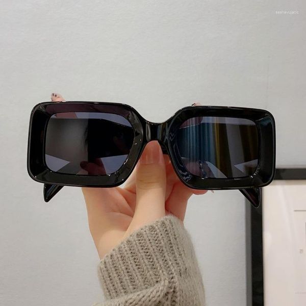 Sonnenbrille Mode Marke Designer Quadrat Für Frauen Männer Retro Moderne Damen Reise Kleine Rechteck Sonnenbrille Trending Shades