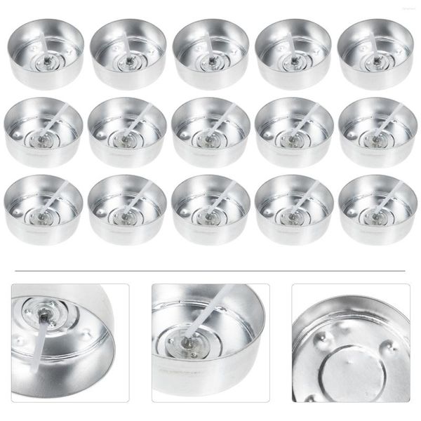 Stuhlhussen 200 Sets Behälterbecher Runde Kerzen Schöne Desktop-Ornamentform Gussbecher Aluminium DIY