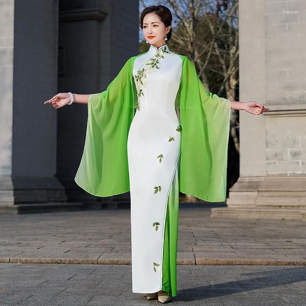 Abbigliamento etnico Stile cinese Robe Abiti da sera 2023 Orientale Vintage Moderno Qipao Donne Cina Vestiti Eleganti Cheongsam di buona qualità