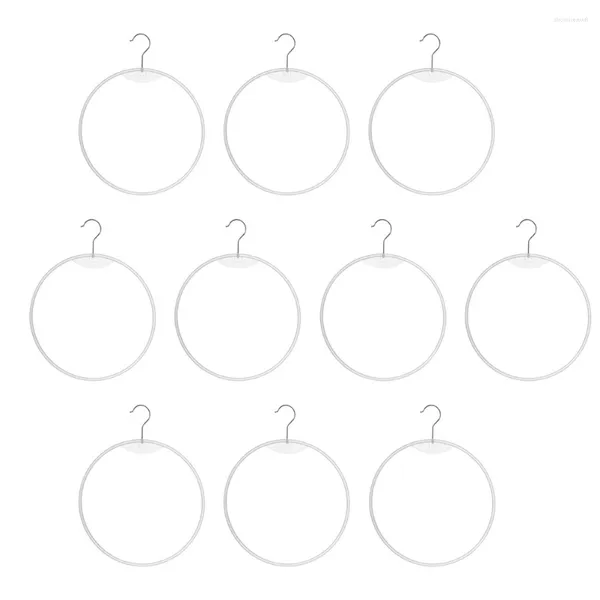 Вешалки 10 шт. Вешалка для бикини круглой формы белое пластиковое кольцо с круглой стойкой для сушки женских трусов детские женские
