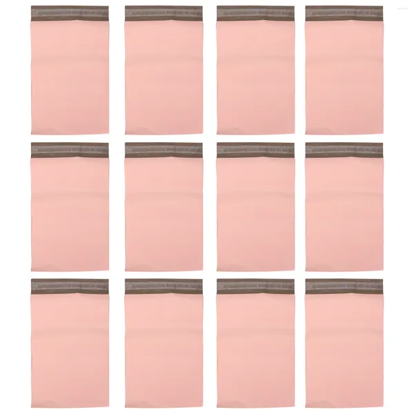 Сумки для хранения Розовая курьерская сумка Экспресс-доставка Водонепроницаемая почтовая самозапечатывающаяся посылка Упаковка для одежды
