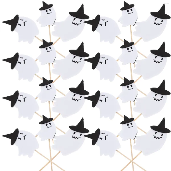 Einwegbesteck 30 Stück Kuchendekorationen Einsätze Halloween Cupcake Topper Neuheit Dessert