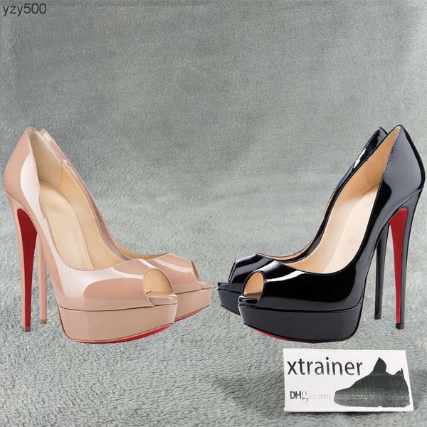 Loubutinly christians fondo rosso donna in pelle 2 cm piattaforme scarpe firmate tacchi bocca bassa scarpe eleganti scarpe da sposa con tacco scarpe comode tacchi casual re