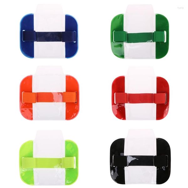 Titulares de cartão Elastic Arm Band Badge Holder Po Armband para caso