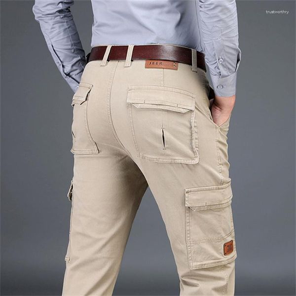 Pantaloni da uomo Business Casual Pantaloni cargo Pantaloni larghi dritti larghi Pantaloni da jogging Autunno Inverno Abiti maschili Pantaloni moda Abbigliamento uomo