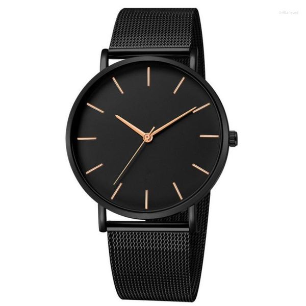 Horloges Heren Horloge 2023 Luxe Topmerk Quartz Horloges Zakelijk Eenvoudig Ultradun Mesh Horloge Heren Klok Reloj Hombre Montre Homme