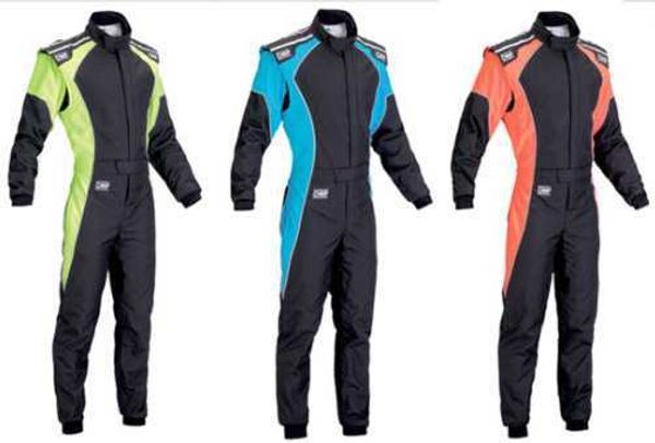 F Racing Suit Omp One Piece Kart Club Offroad Carro Praia Verde Azul Laranja