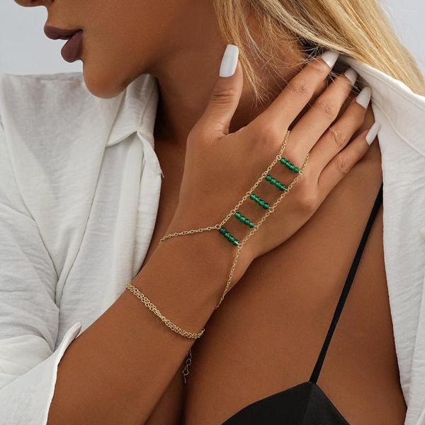 Charme pulseiras nicho design redondo grânulo pulseira para mulheres elegante e personalizado acessórios de pulso feminino jóias atacado direto