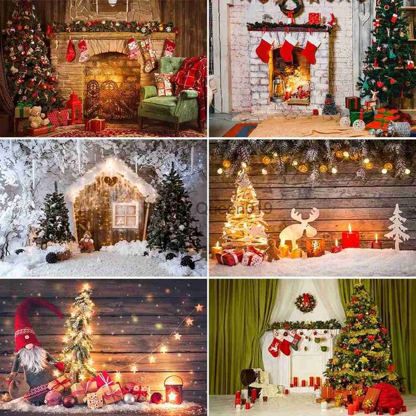 Hintergrundmaterial, Weihnachtsthema, fotografischer Hintergrund, Kamin, Baum, Socke, Familie, Party, Dekoration, Hintergrund, Fotostudio, Kind, Fototermin, Requisite YQ231003