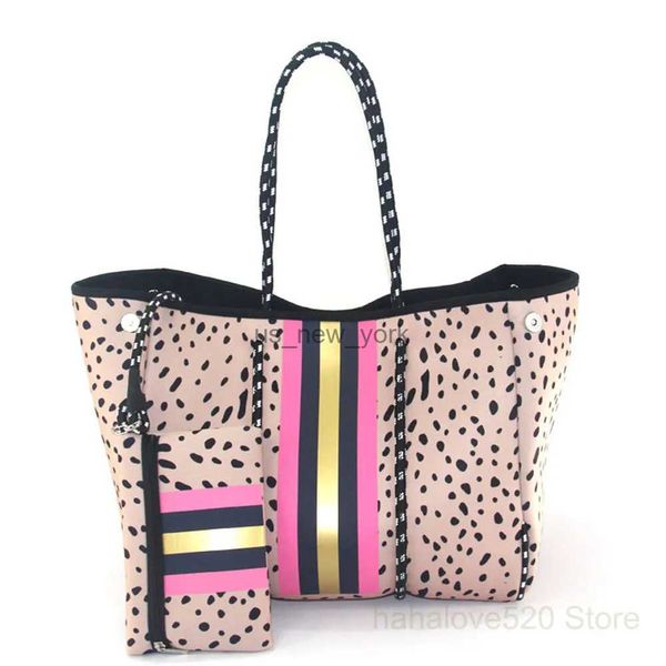 Totes Ladies Tote Handtasche Tasche Neopren Beach Bag Sommer großer Kapazität Umhängetaschen wasserdichte Reisetaschen Urlaub Europäische amerikanische 240407